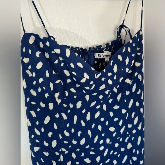 Reformation Juliette Dress NWT Size 8 in Color MORAY - Picture 4 of 11